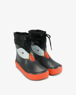 Discount Viking Alv Barefoot Paw Print Rubber Boot Black