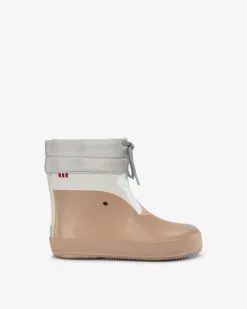 New Viking Alv Barefoot Paw Print Rubber Boot Beige