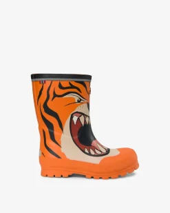 Viking Jolly Print Rubber Boots Orange/Multi