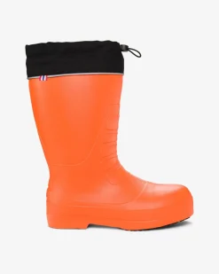 Hot Viking Norse Tall Boot Orange/Black