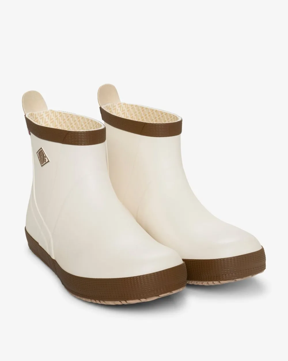 Discount Viking Seilas Heritage Low Rubber Boot Cream/Brown