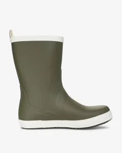 Hot Viking Seilas Heritage Rubber Boot Olive/Eggshell
