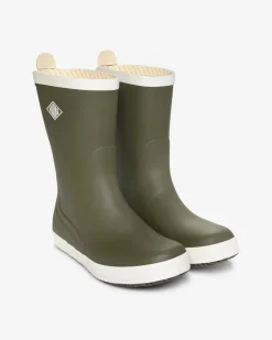 Hot Viking Seilas Heritage Rubber Boot Olive/Eggshell